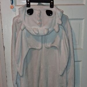 Cozy White Hooded Light Fury Onesie